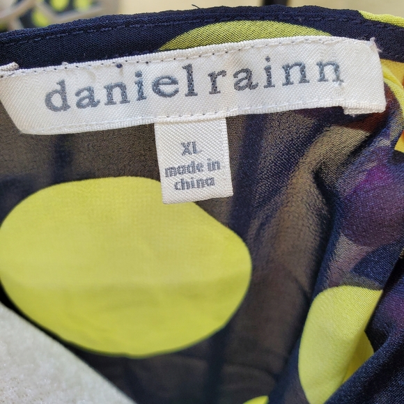 Daniel Rainn Polka Dot Shark Bite Hem Tank sz XL NwoT - Picture 7 of 8